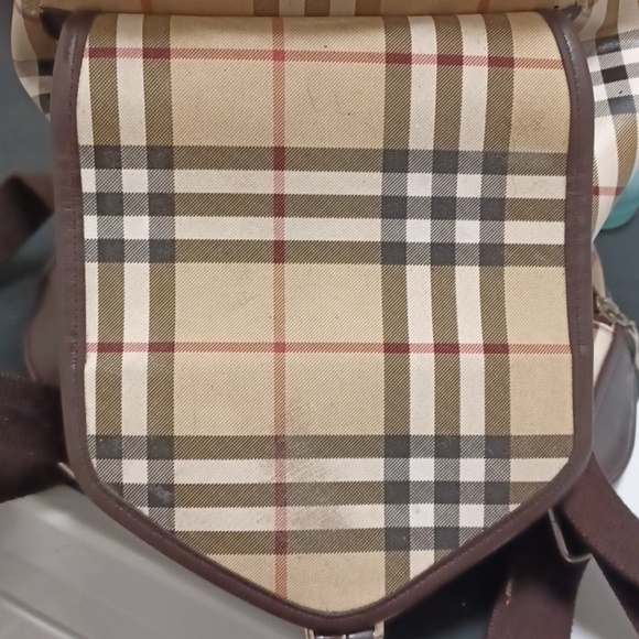 > Plaid Tan and Black Backpack - Picture 16 of 16